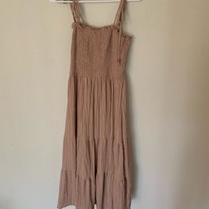 Altar’d State Sundress - Light Pink/Taupe